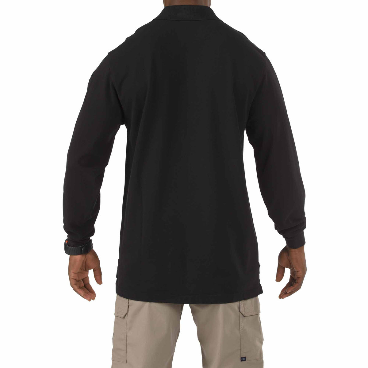 5.11 Professional Long Sleeve Polo i Black