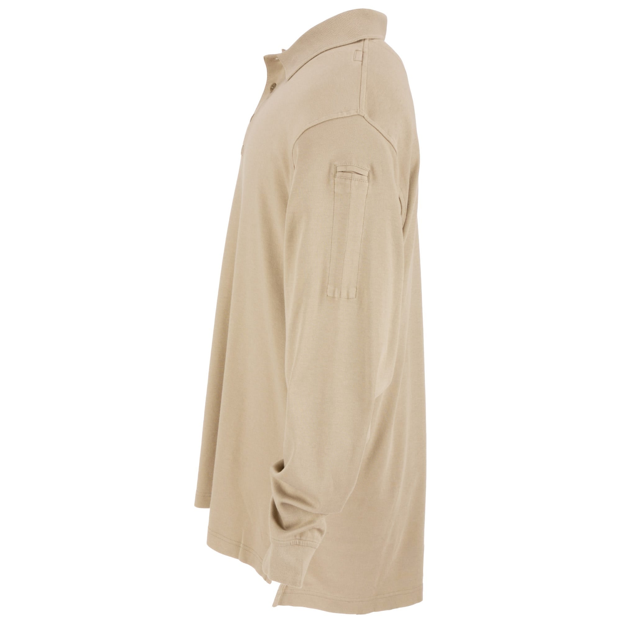 5.11 Professional Long Sleeve Polo i Silver Tan