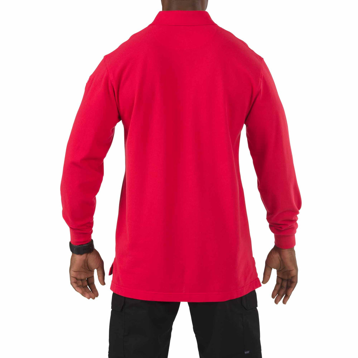 5.11 Professional Long Sleeve Polo i Range Red