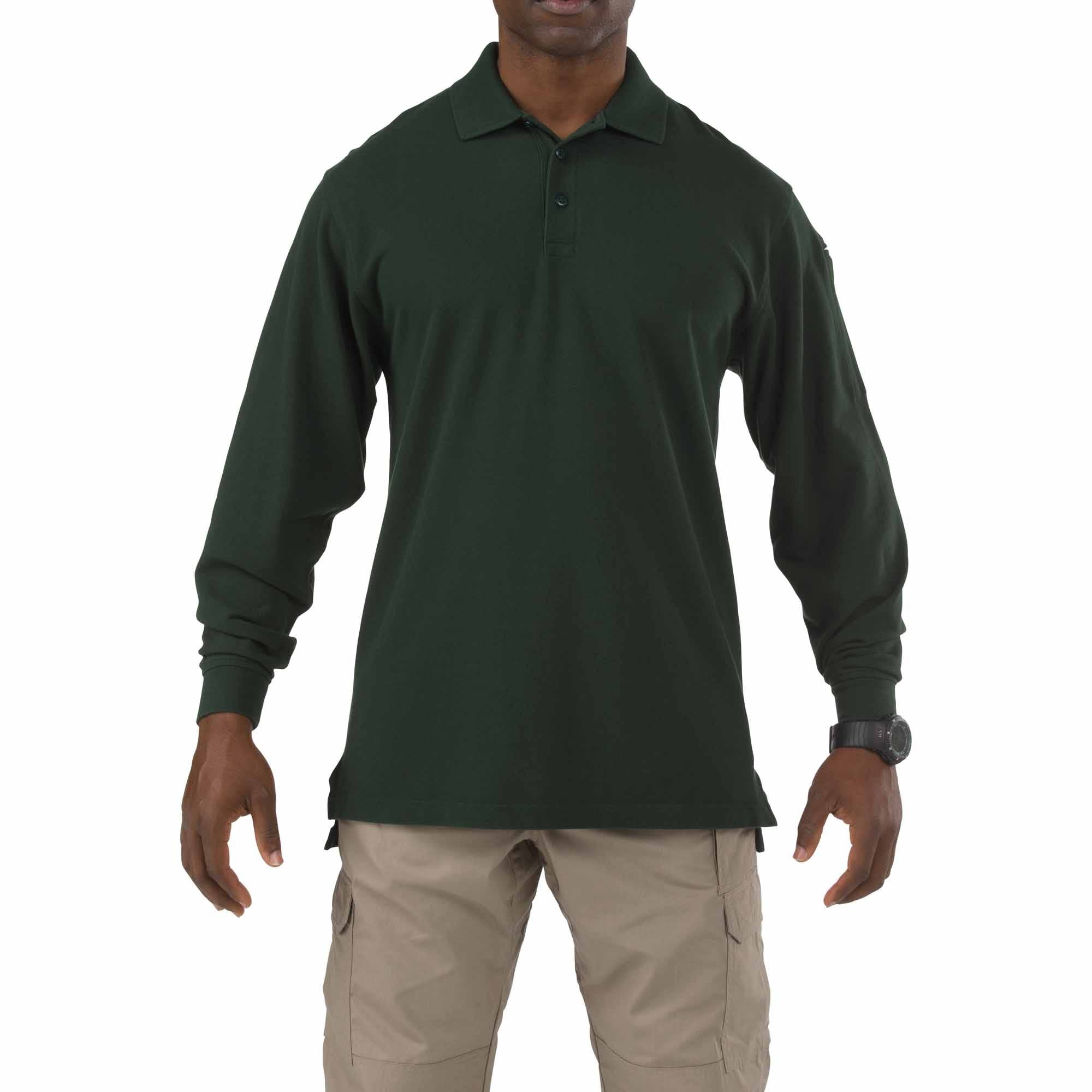 5.11 Professional Long Sleeve Polo i LE Green