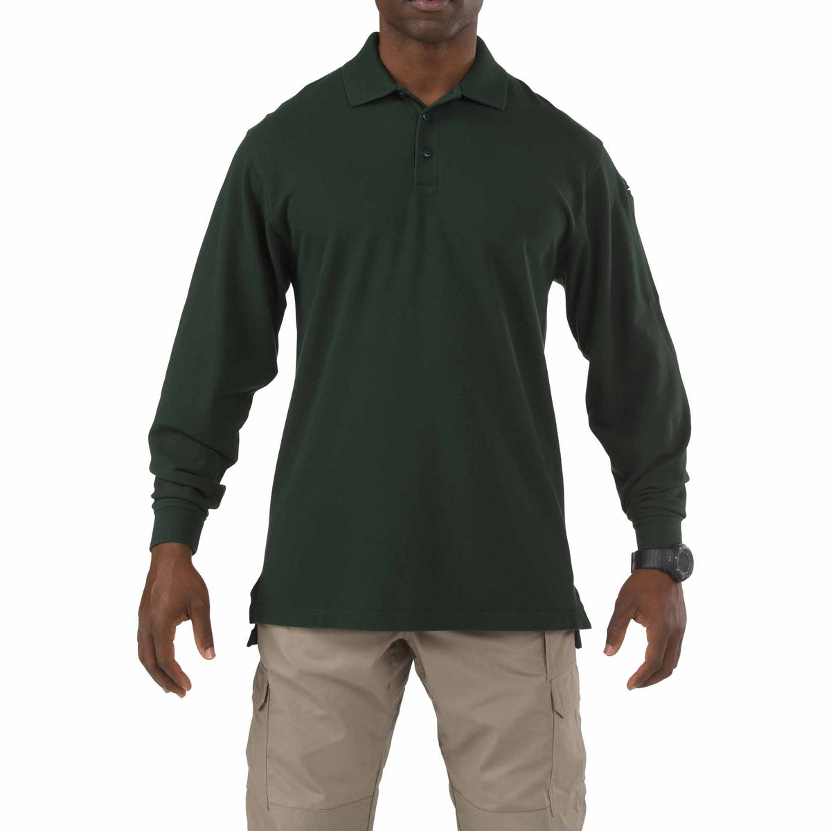 5.11 Professional Long Sleeve Polo i LE Green
