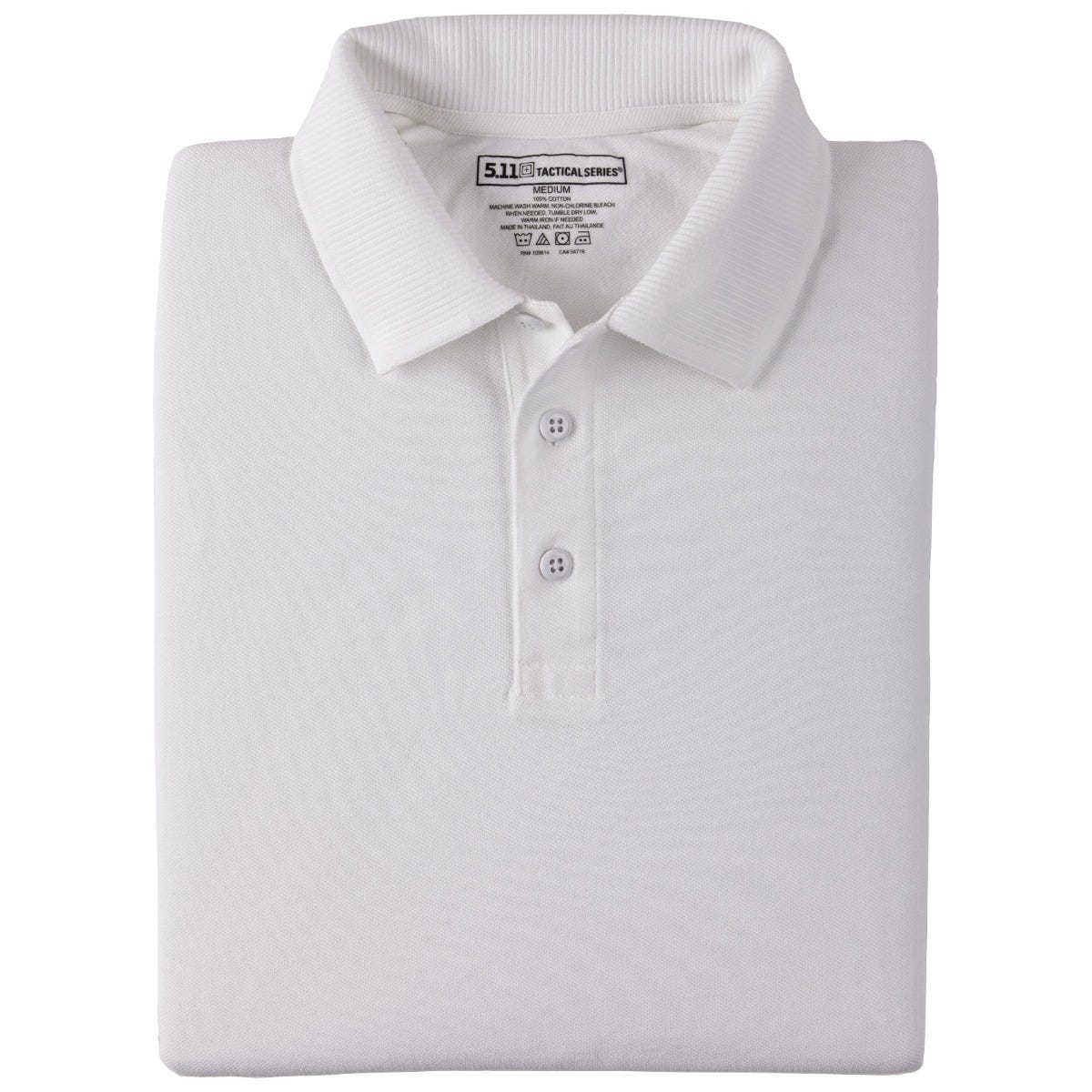 5.11 Professional Long Sleeve Polo i White
