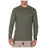 5.11 Triblend Legacy långärmad T-shirt i Military Green Heather med rund hals och modern passform