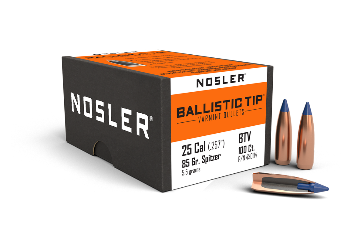 Nosler - Kula - 25 Caliber (.257) - 85gr - Ballistic Tip Varmint - 100st/ask