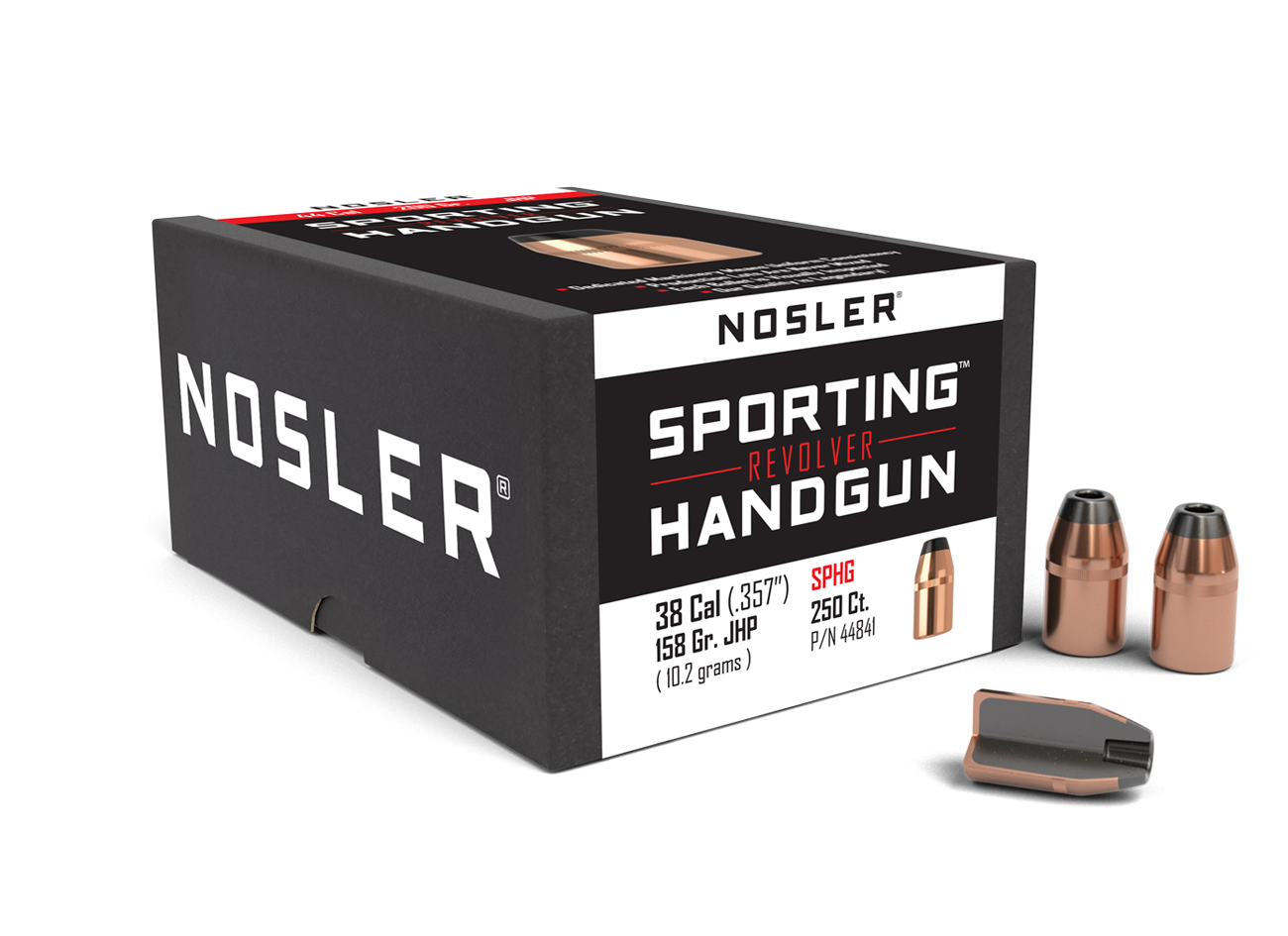 Nosler - Kula - 38 Caliber (.357) - 158gr - Sporting Handgun JHP - 250st/ask