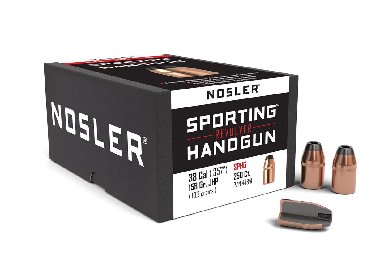 Nosler - Kula - 38 Caliber (.357) - 158gr - Sporting Handgun JHP - 250st/ask