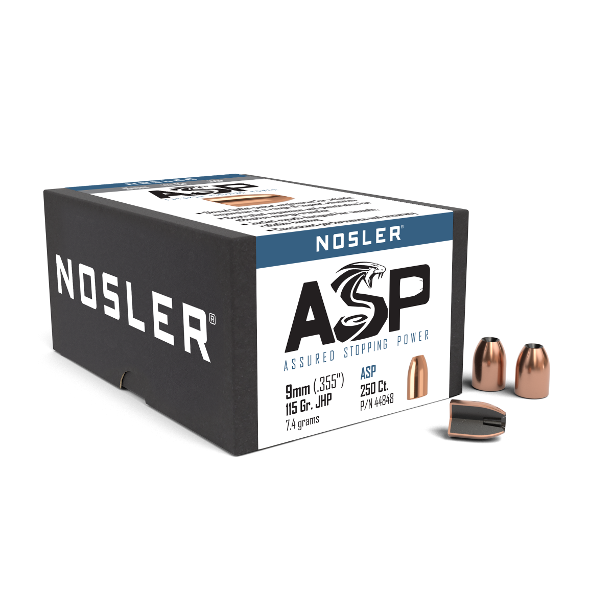 Nosler - Kula - 9 mm - 115gr - Assured Stopping Power - 250st/ask