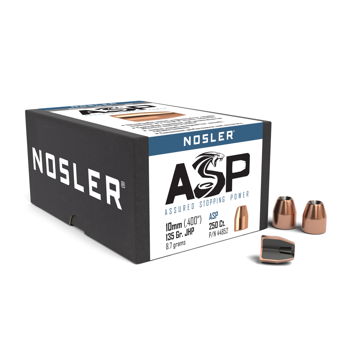 Nosler - Kula - 10mm - 135gr - Assured Stopping Power - 250st/ask