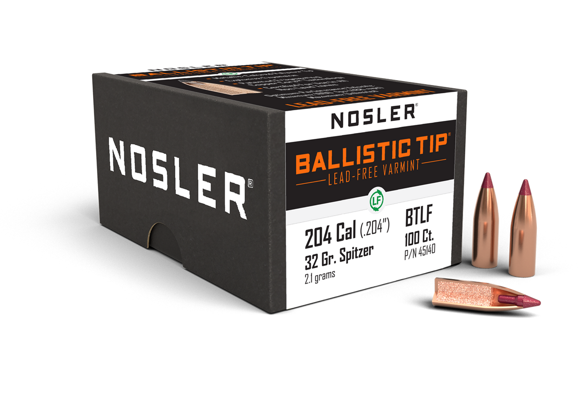 Nosler - Kula - 20 Caliber (.204) - 32gr - Ballistic Tip Lead Free - 100st/ask
