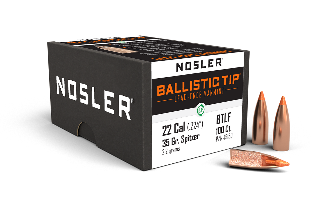 Nosler - Kula - 22 Caliber (.224) - 35gr - Ballistic Tip Lead Free - 100st/ask