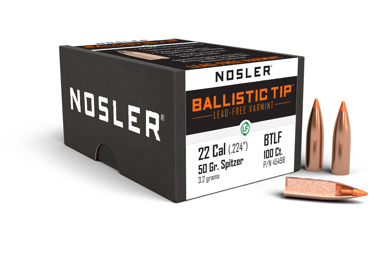 Nosler - Kula - 22 Caliber (.224) - 50gr - Ballistic Tip Lead Free - 100st/ask