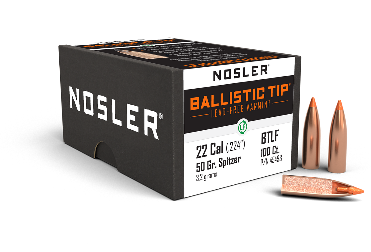 Nosler - Kula - 22 Caliber (.224) - 50gr - Ballistic Tip Lead Free - 100st/ask