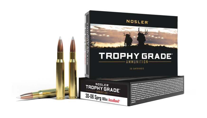 Nosler - Trophy Grade Ammunition - 30-06 Sprg - 180gr - AB SP - 20/ask