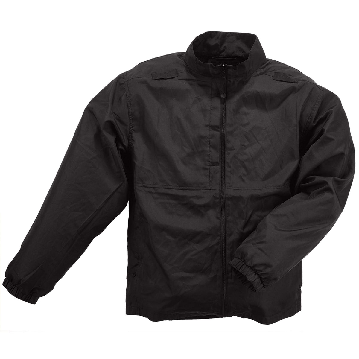 5.11 Tactical Packable Jacket i färgen Black med fickor och mikrofonöglor