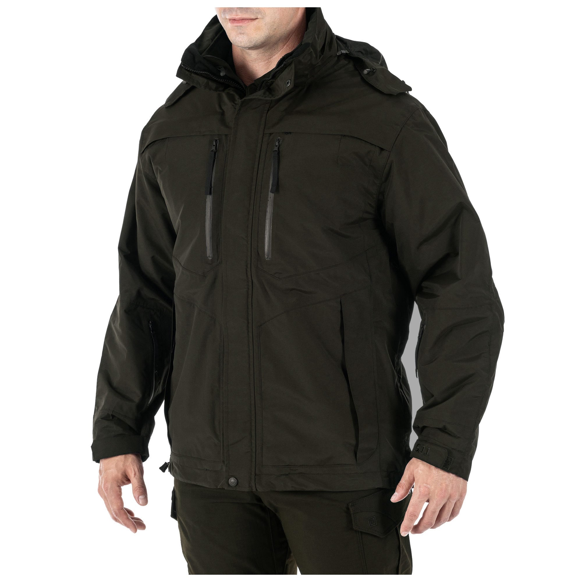 5.11 Tactical Bristol Parka Black med avtagbar softshelljacka