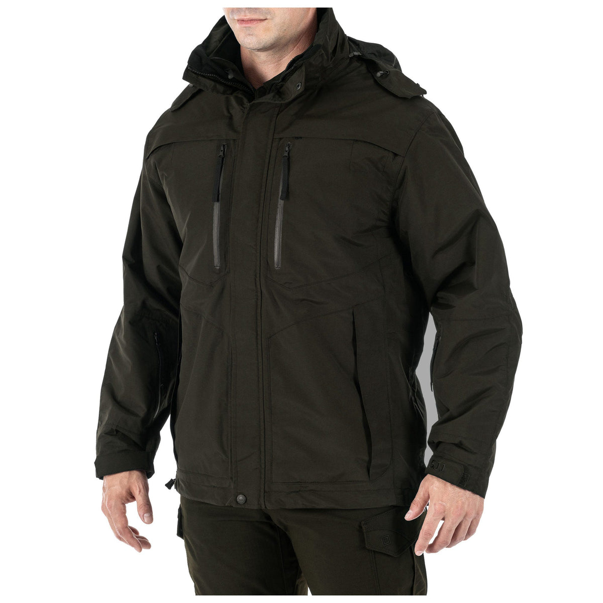 5.11 Tactical Bristol Parka Black med avtagbar softshelljacka