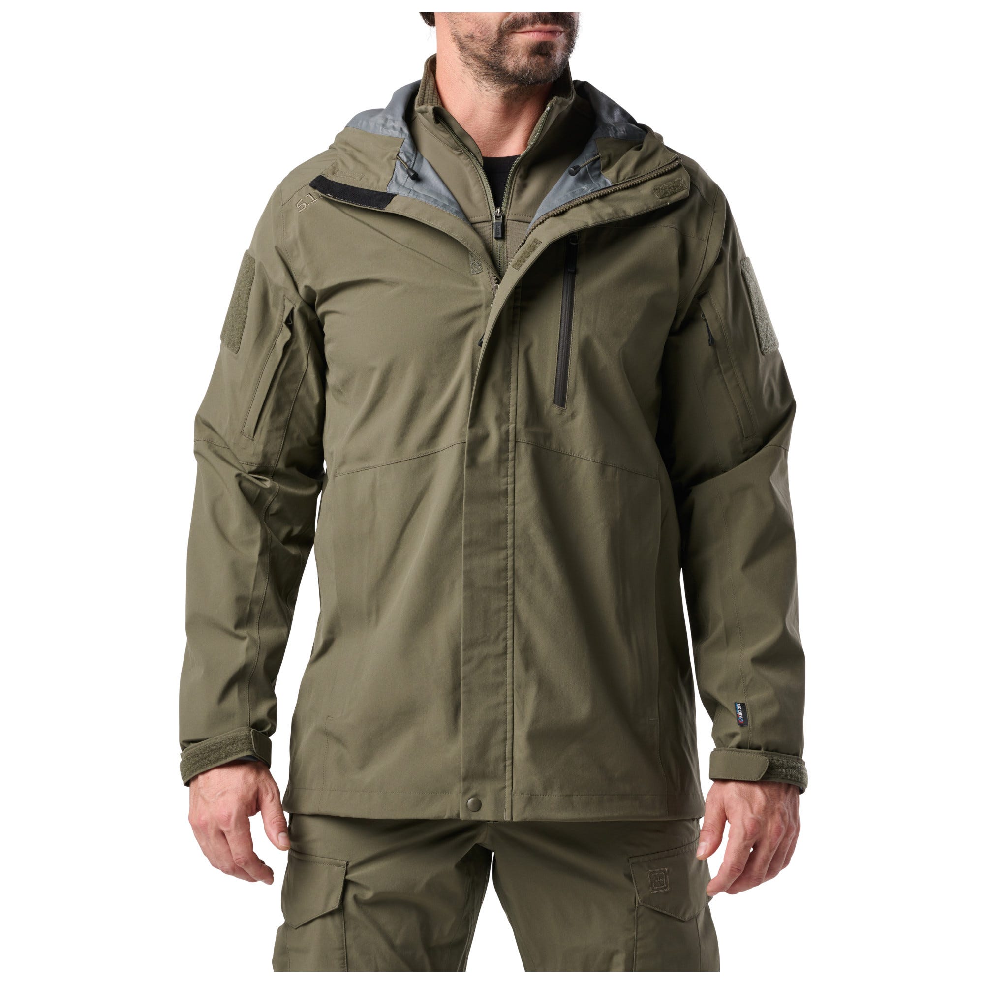 5.11 Force Rainshell Jacket regnjacka i Ranger Green