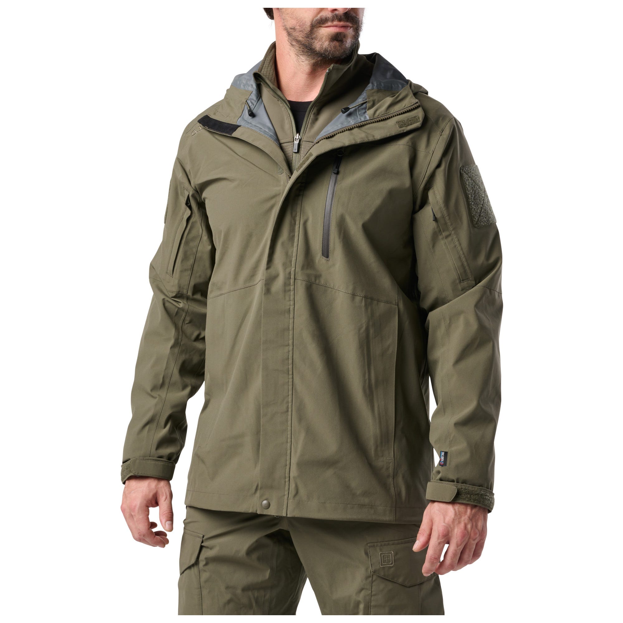 5.11 Force Rainshell Jacket regnjacka i Ranger Green