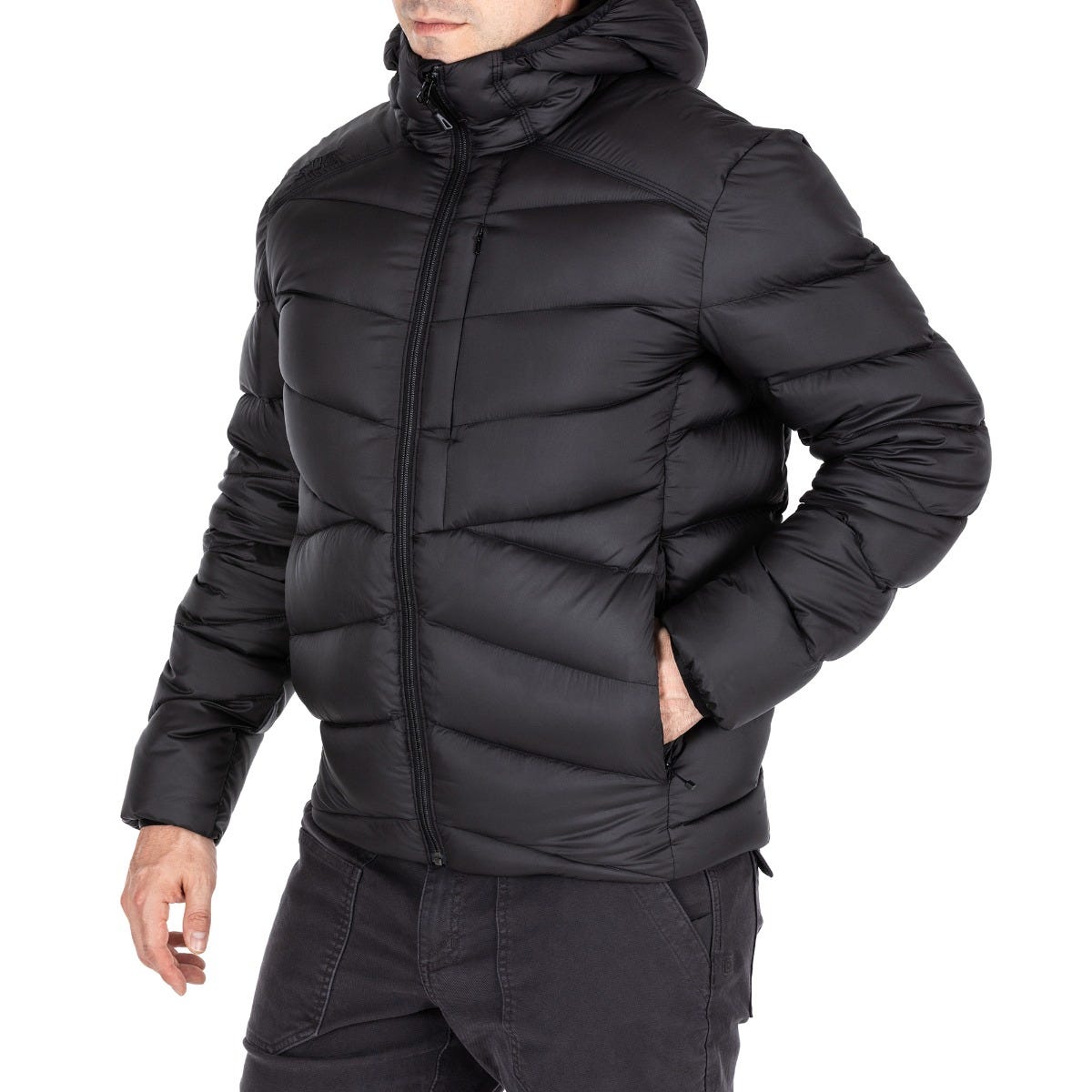 5.11 Acadia Down Jacket dunjacka i Black med huva och fickor