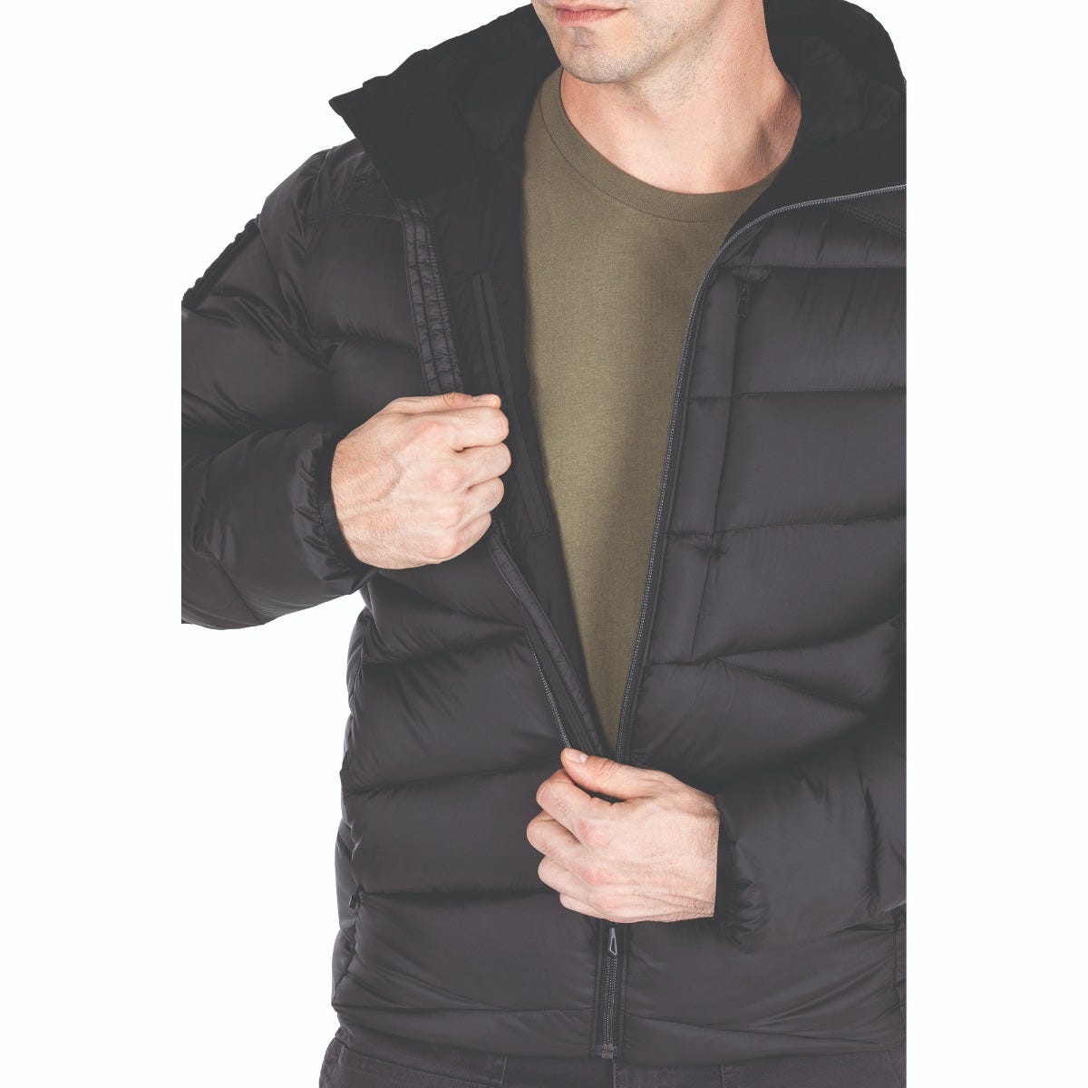 5.11 Acadia Down Jacket dunjacka i Black med huva och fickor