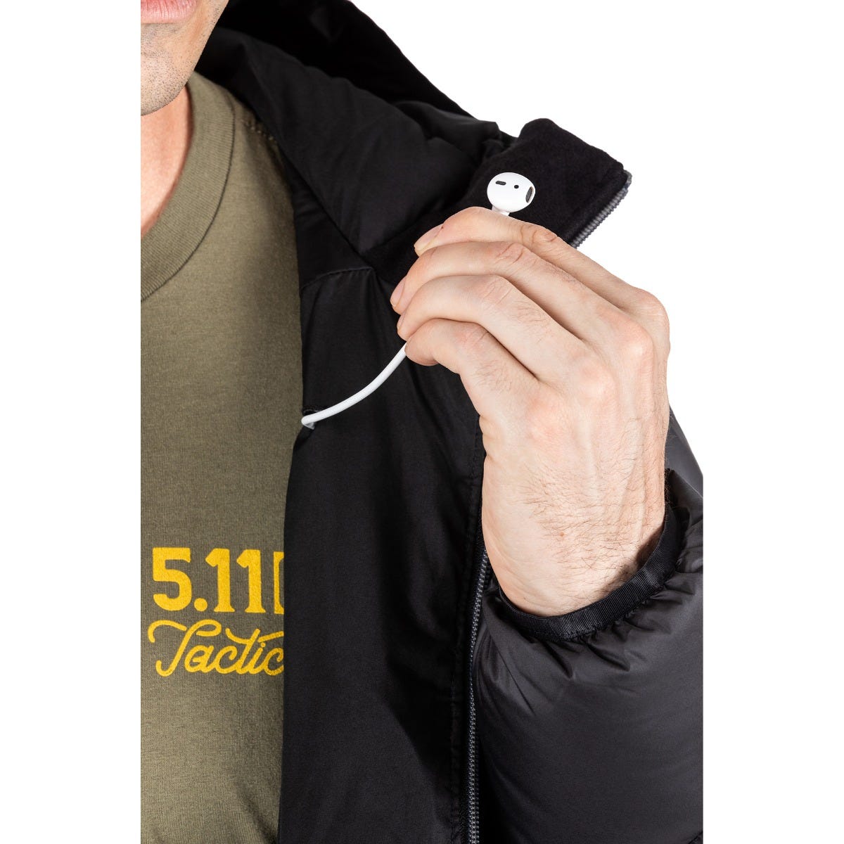 5.11 Acadia Down Jacket dunjacka i Black med huva och fickor