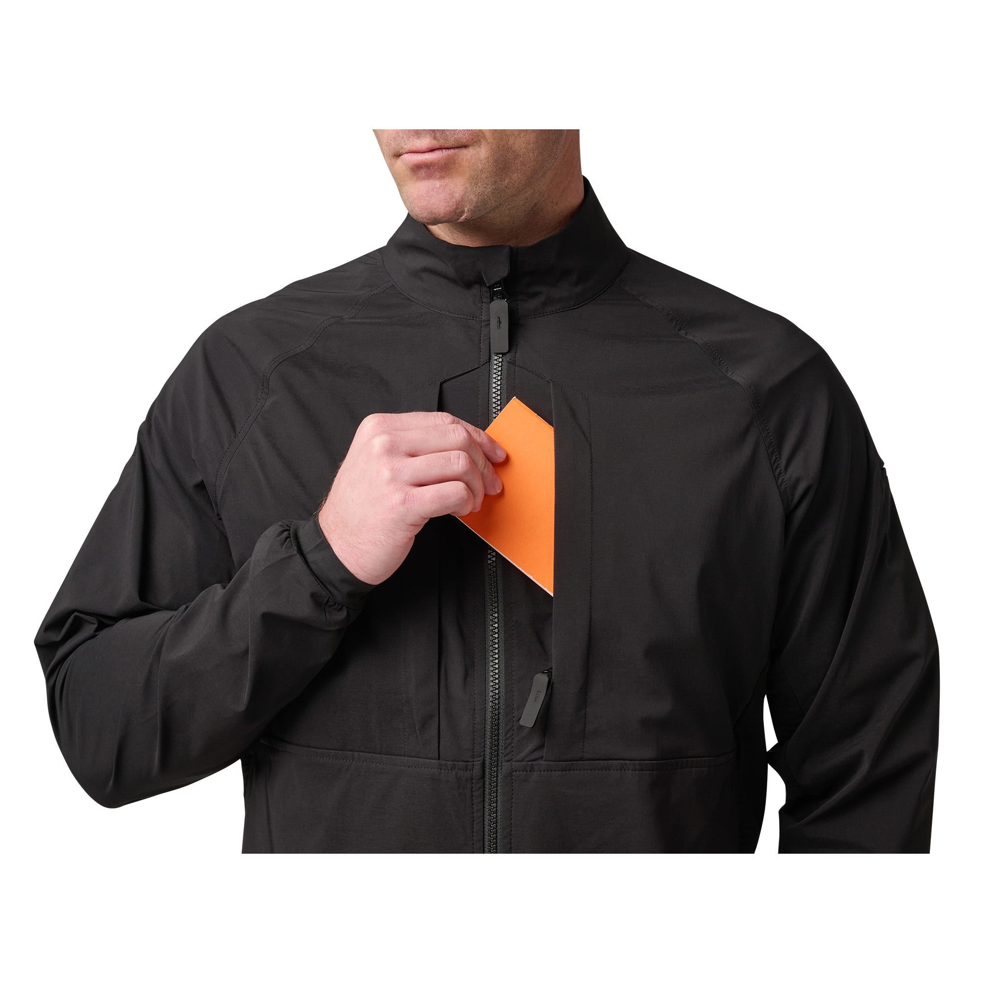 5.11 LT Stretch Windshell Jacket i Black, lätt stretchig vindjacka