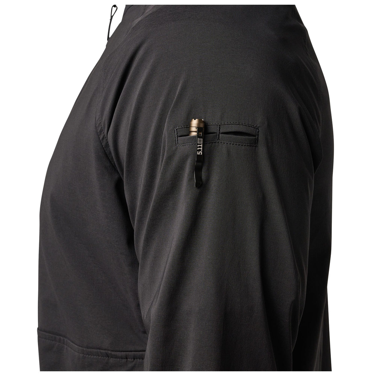 5.11 LT Stretch Windshell Jacket i Black, lätt stretchig vindjacka