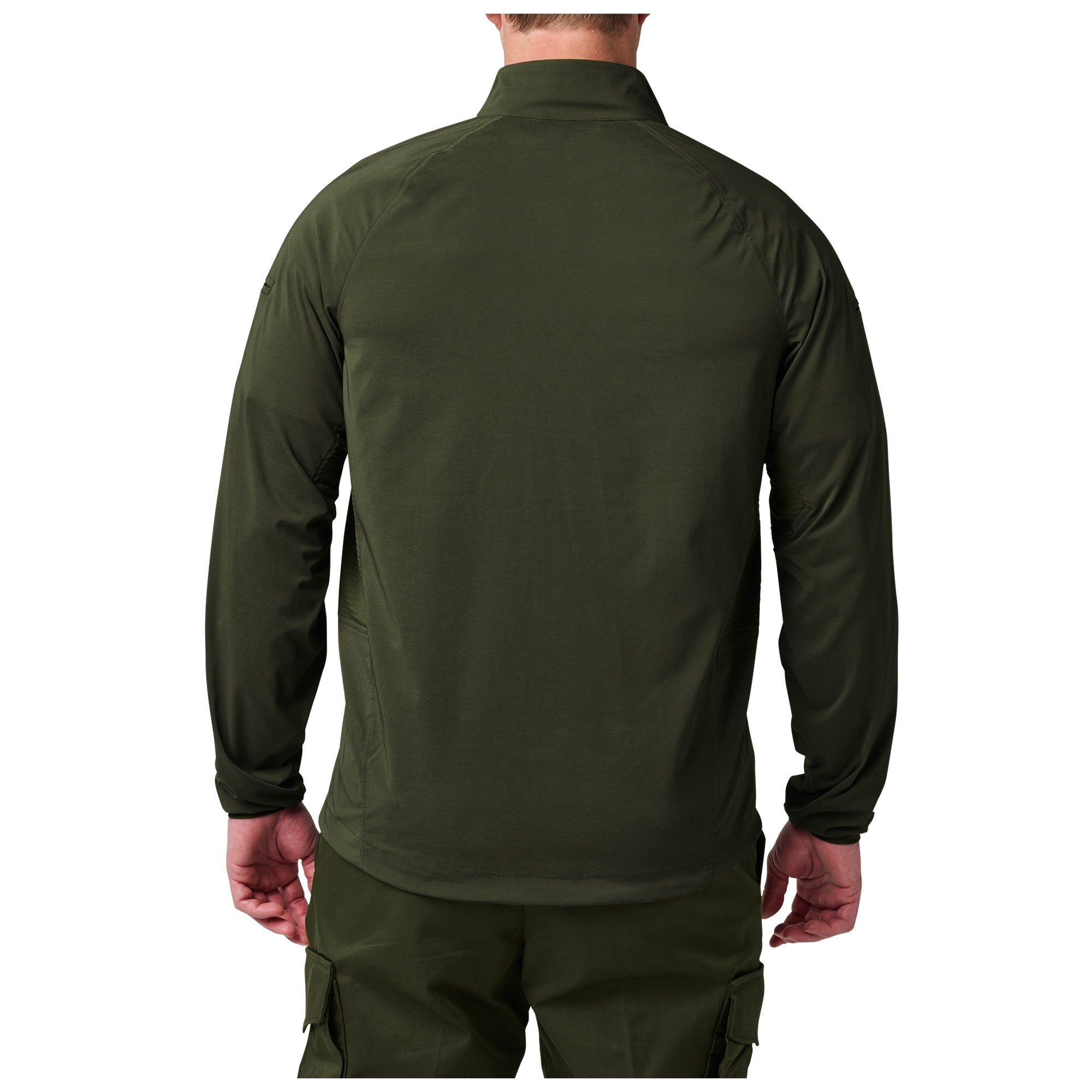 5.11 LT Stretch Windshell Jacket i Sheriff Green, lätt stretchig vindjacka