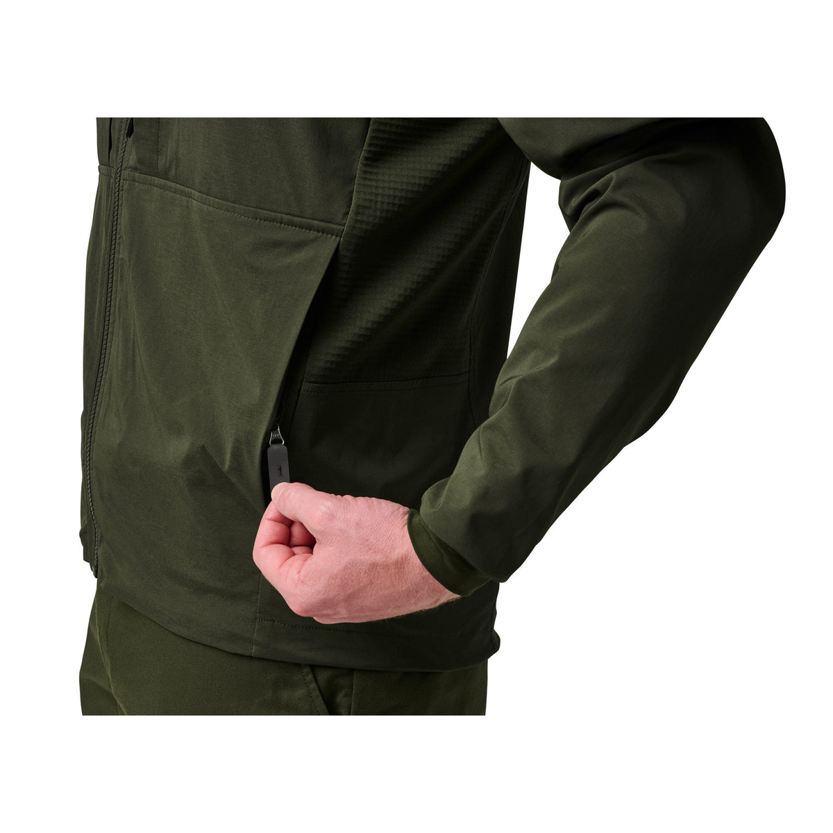 5.11 LT Stretch Windshell Jacket i Sheriff Green, lätt stretchig vindjacka