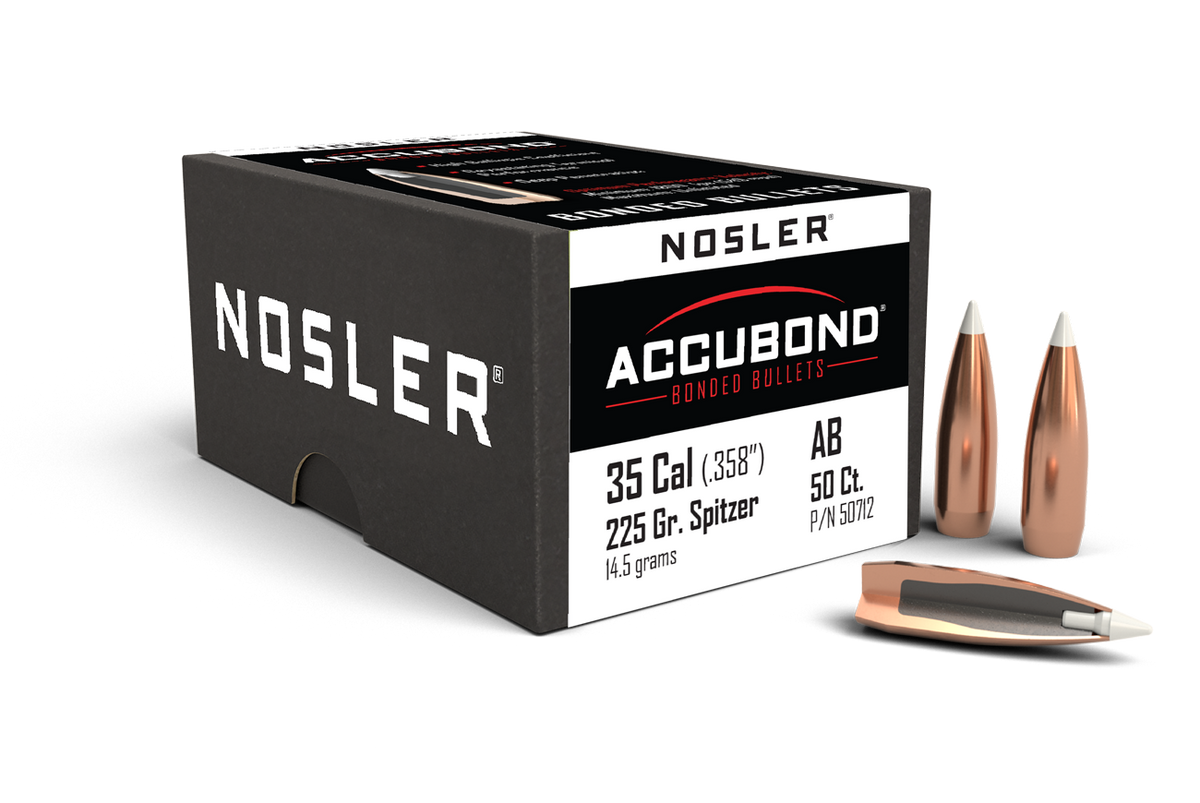 Nosler - Kula - 35 Caliber (.358) - 225gr - AccuBond - 50st/ask