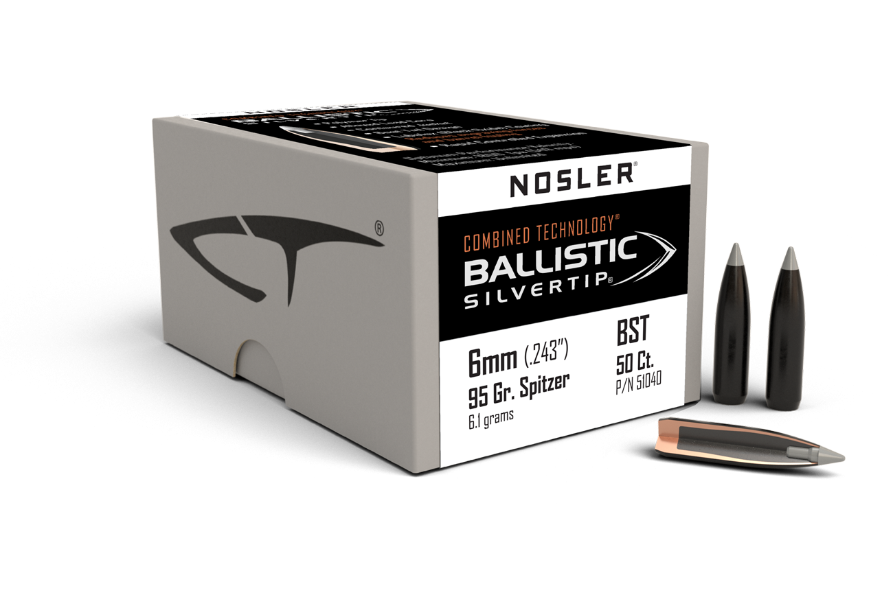 Nosler - Kula - 6mm - 95gr - Ballistic Silvertip - 50st/ask
