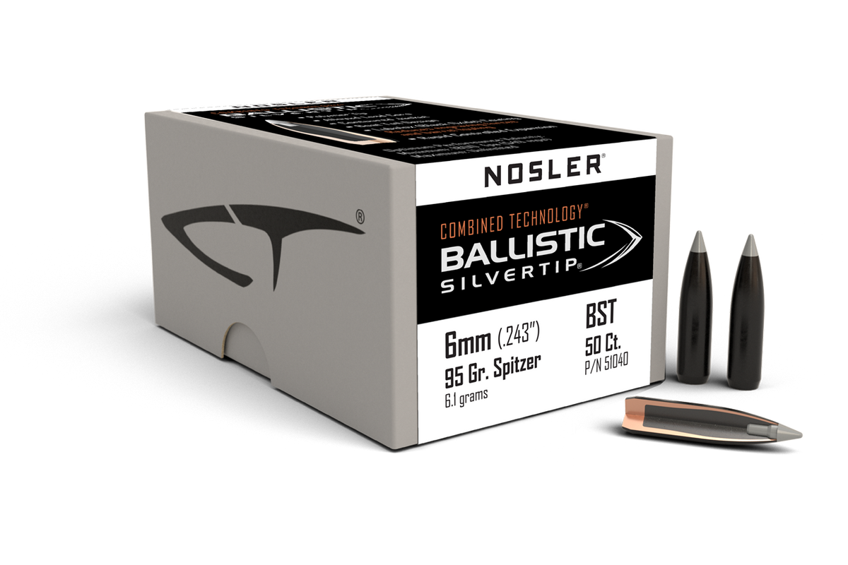 Nosler - Kula - 6mm - 95gr - Ballistic Silvertip - 50st/ask