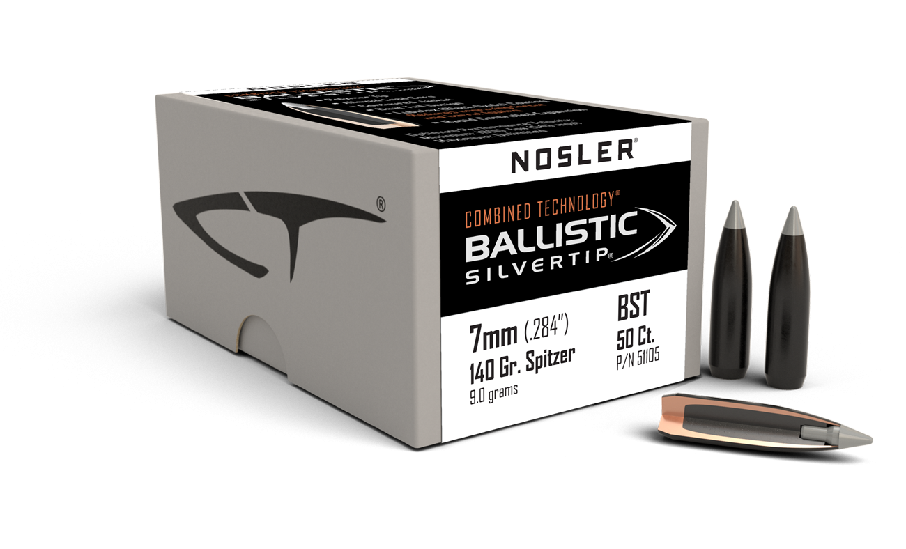 Nosler - Kula - 7mm (.284) - 140gr - Ballistic Silvertip - 50st/ask