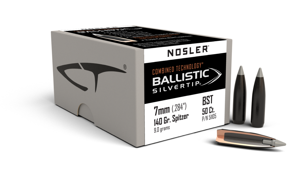 Nosler - Kula - 7mm (.284) - 140gr - Ballistic Silvertip - 50st/ask