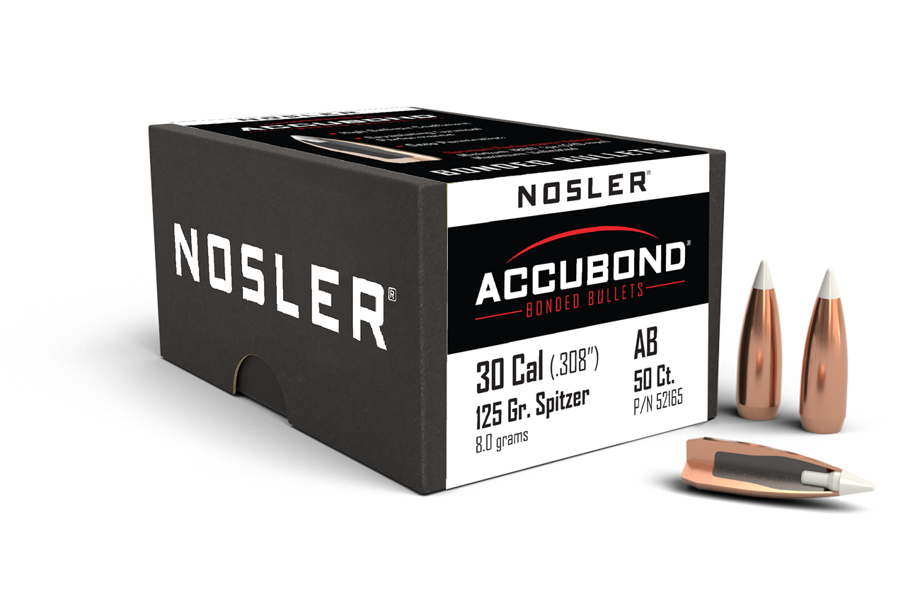 Nosler - Kula - 30 Caliber (.308) - 125gr - AccuBond - 50st/ask