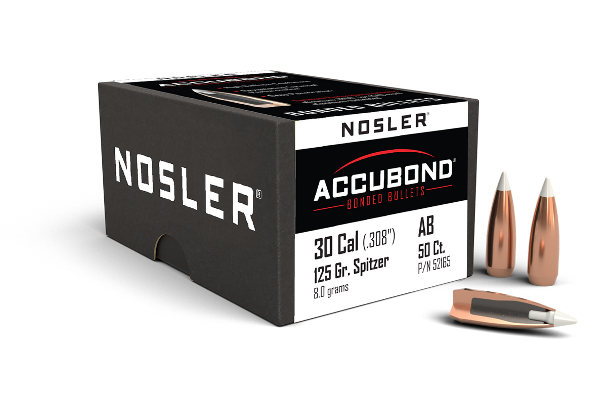 Nosler - Kula - 30 Caliber (.308) - 125gr - AccuBond - 50st/ask