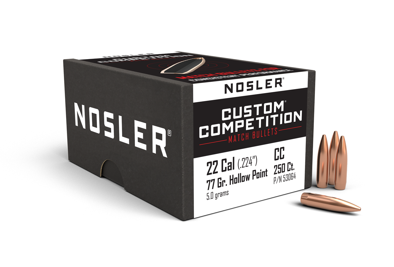 Nosler - Kula - 22 Caliber - 77gr - Custom Competition HPBT - 250st/ask