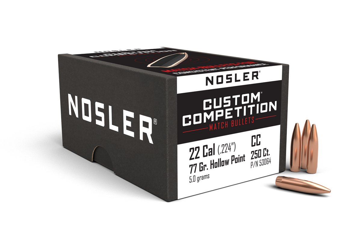 Nosler - Kula - 22 Caliber - 77gr - Custom Competition HPBT - 250st/ask