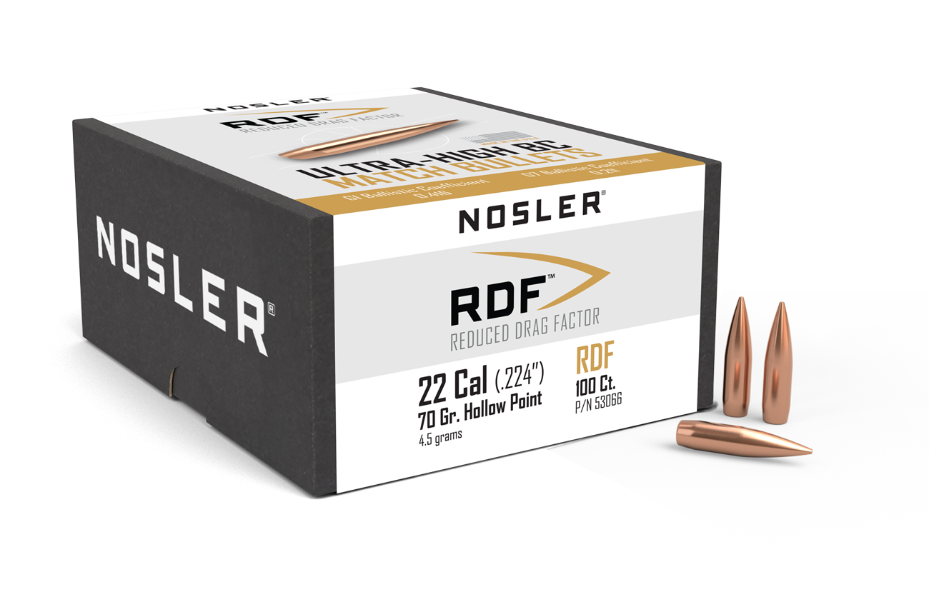 Nosler - Kula - 22 Caliber (.224) - 70gr - RDF HPBT - 100st/ask