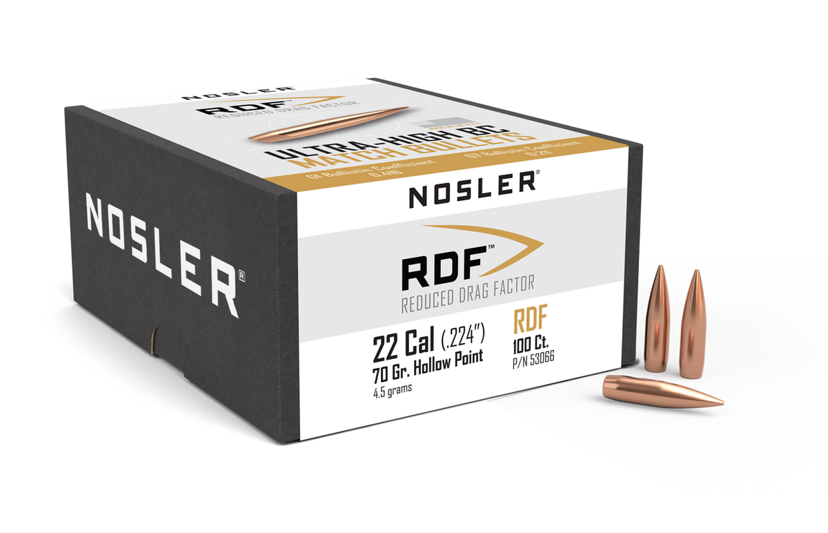 Nosler - Kula - 22 Caliber (.224) - 70gr - RDF HPBT - 100st/ask
