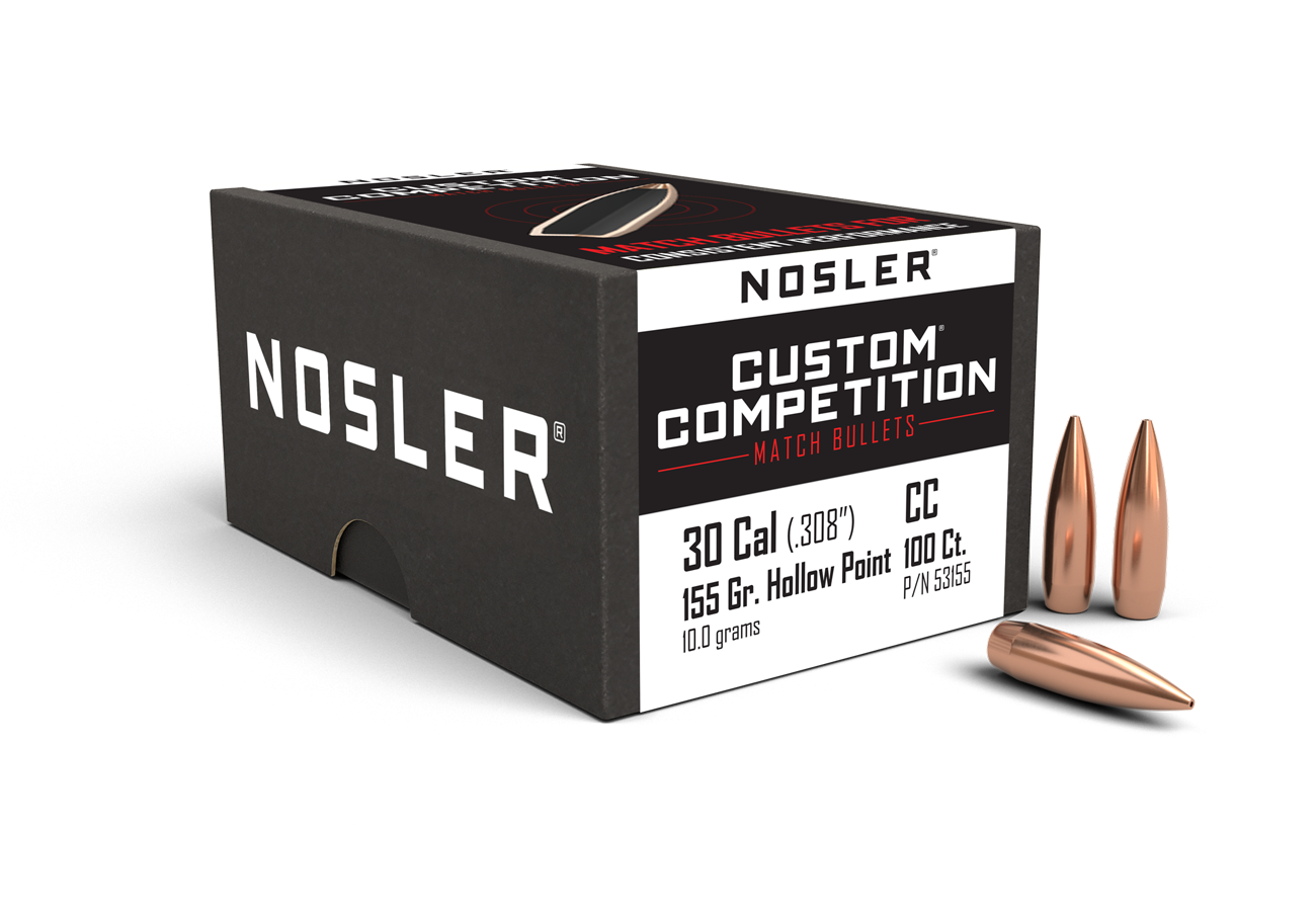 Nosler - Kula - 30 Caliber (.308) - 155gr - Custom Competition HPBT - 100st/ask