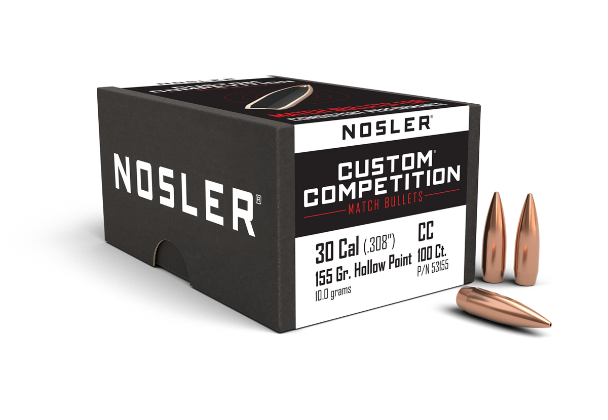 Nosler - Kula - 30 Caliber (.308) - 155gr - Custom Competition HPBT - 100st/ask