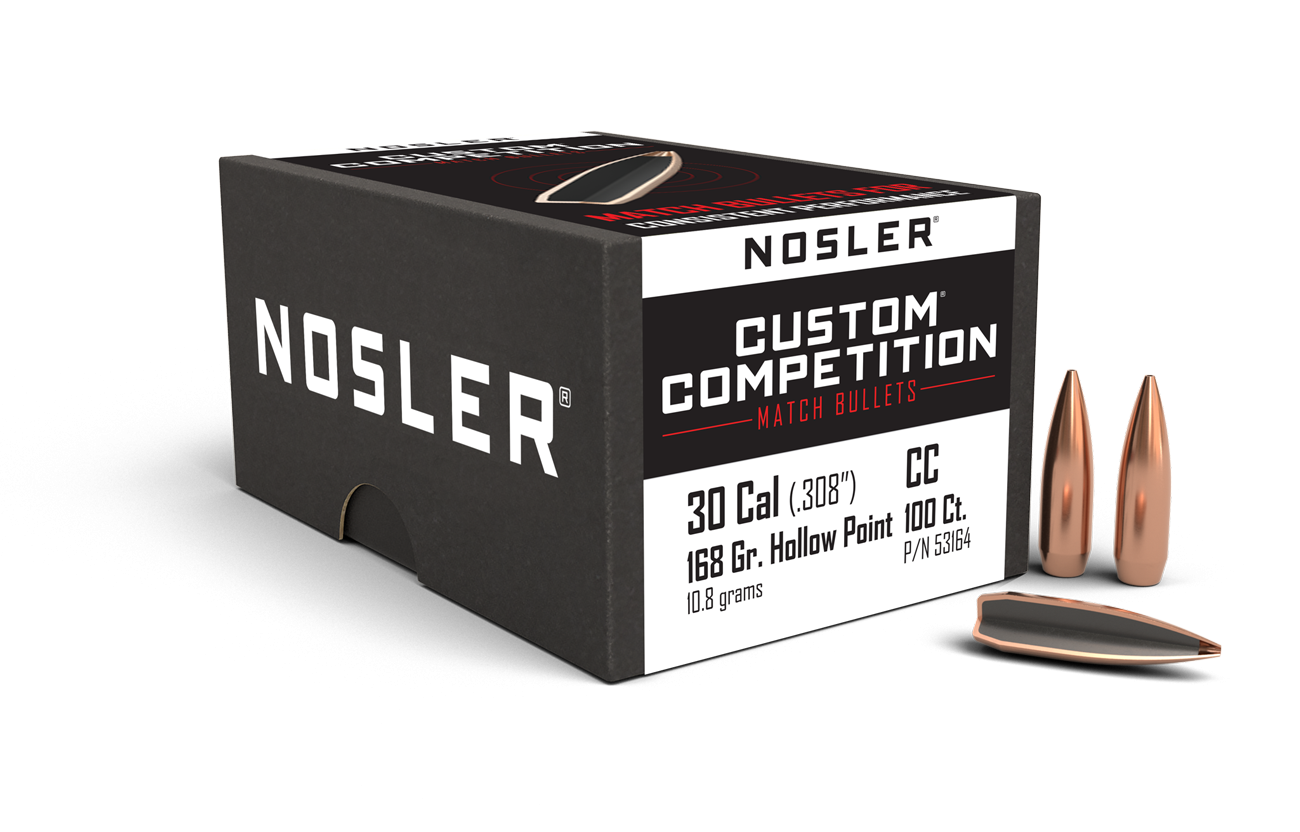 Nosler - Kula - 30 Caliber (.308) - 168gr - Custom Competition HPBT - 100st/ask
