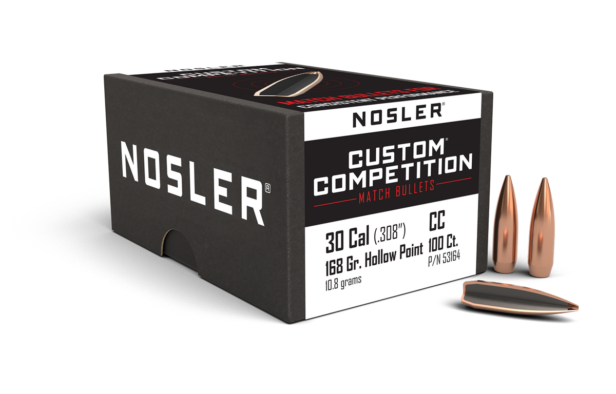 Nosler - Kula - 30 Caliber (.308) - 168gr - Custom Competition HPBT - 100st/ask