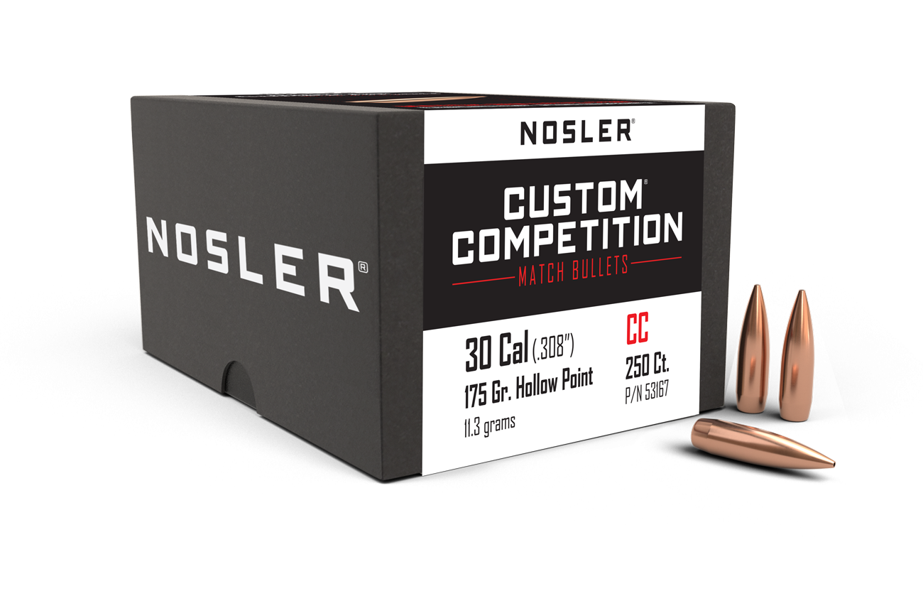 Nosler - Kula - 30 Caliber - 175gr - Custom Competition HPBT - 250st/ask