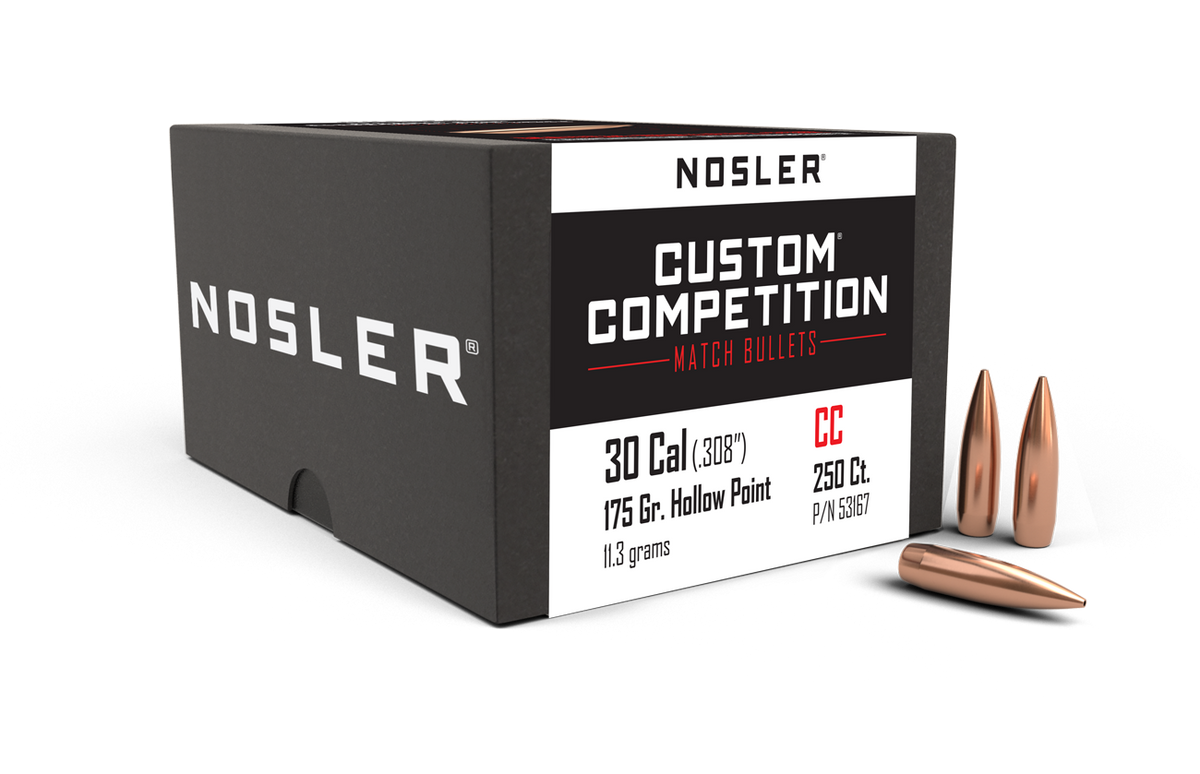 Nosler - Kula - 30 Caliber - 175gr - Custom Competition HPBT - 250st/ask