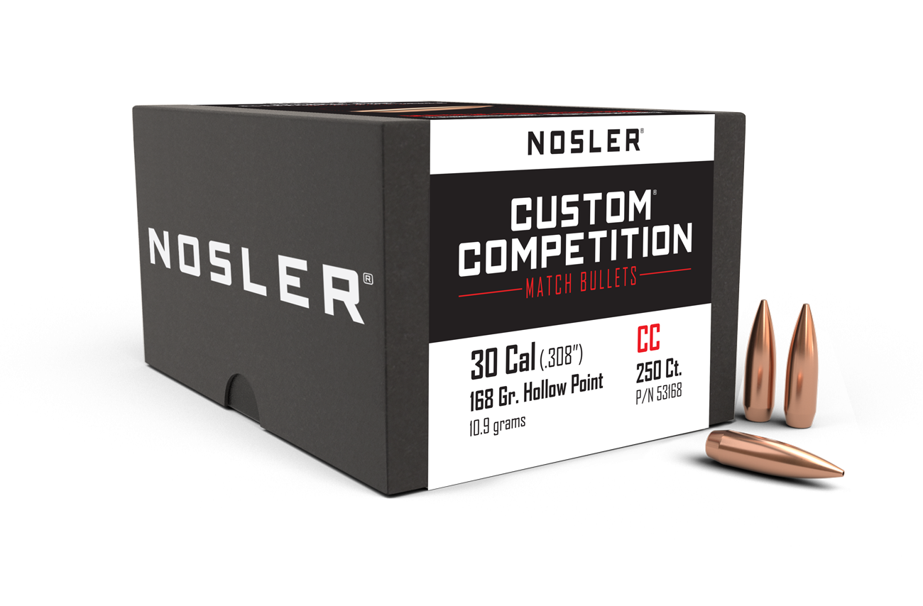 Nosler - Kula - 30 Caliber (.308) - 168gr - Custom Competition HPBT - 250st/ask