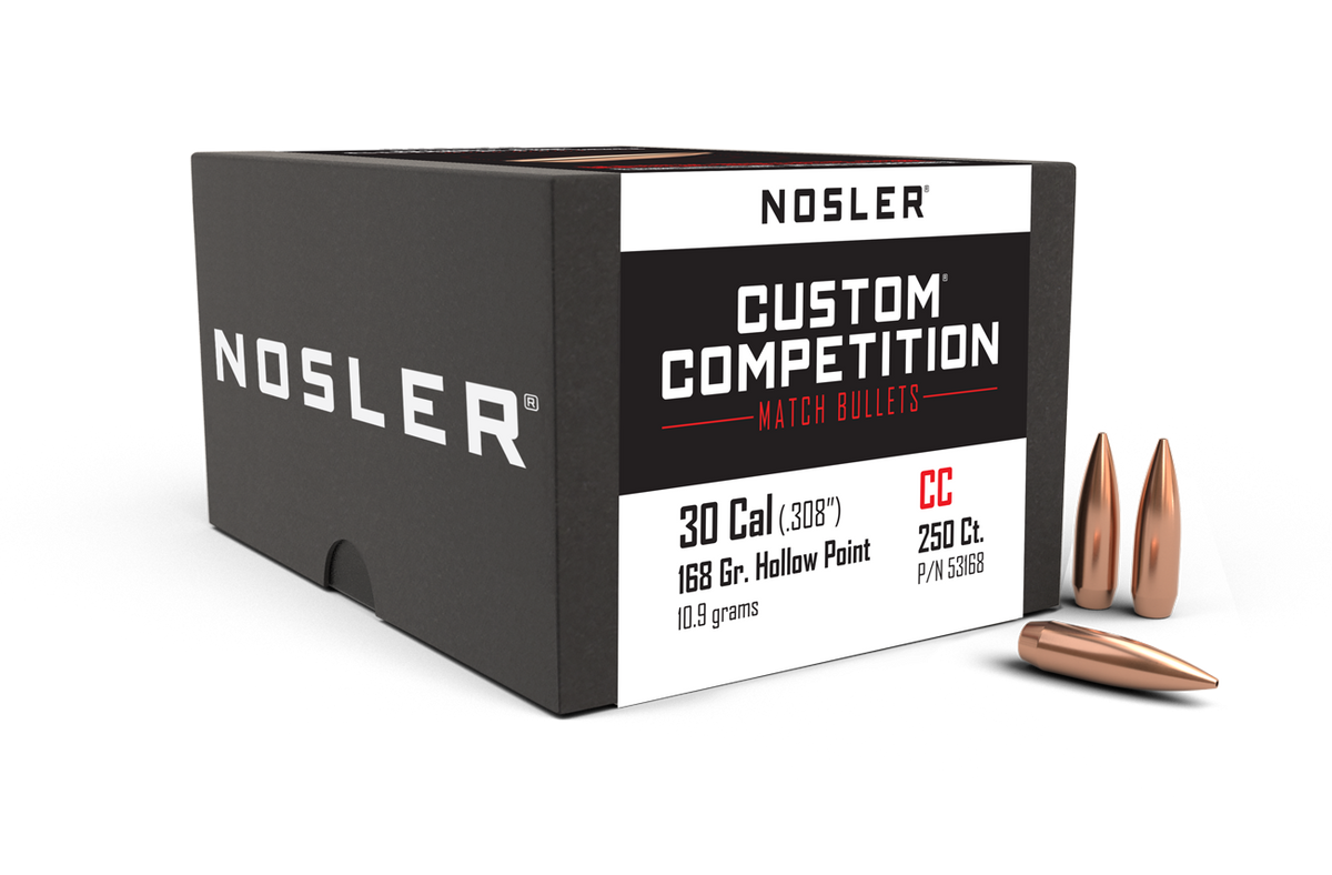 Nosler - Kula - 30 Caliber (.308) - 168gr - Custom Competition HPBT - 250st/ask