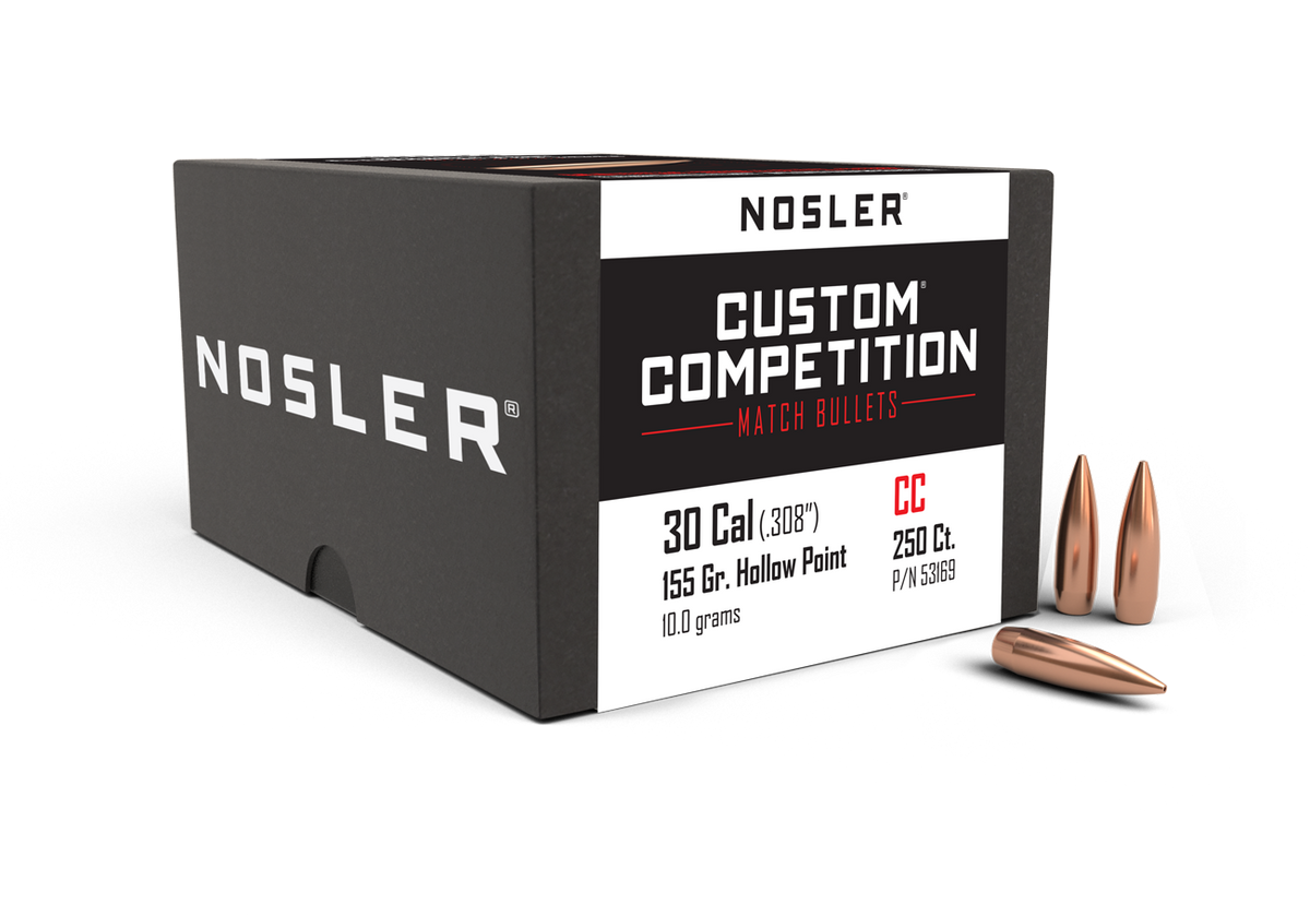 Nosler - Kula - 30 Caliber (.308) - 155gr - Custom Competition HPBT - 250st/ask