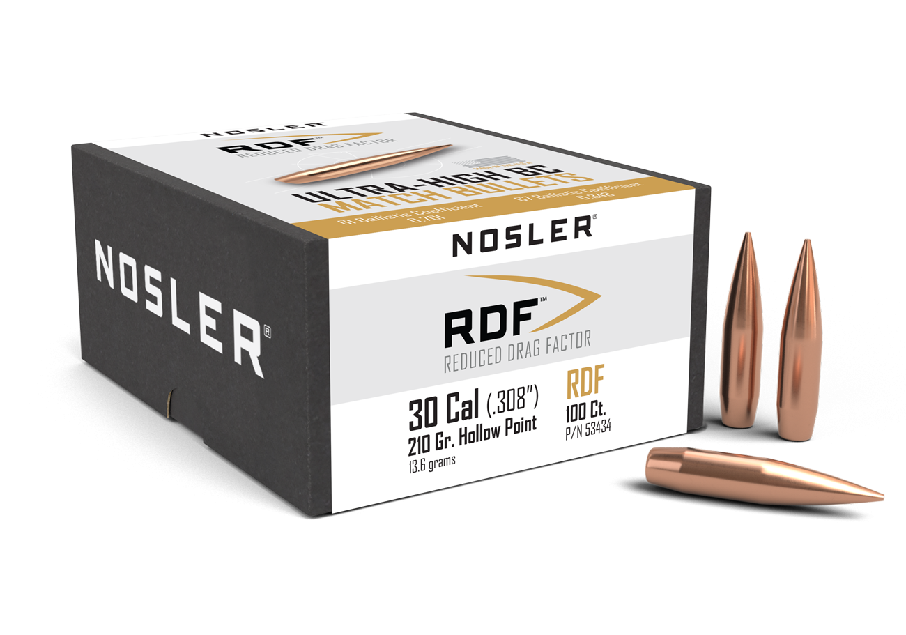 Nosler - Kula - 30 Caliber (.308) - 210gr - RDF HPBT - 100st/ask